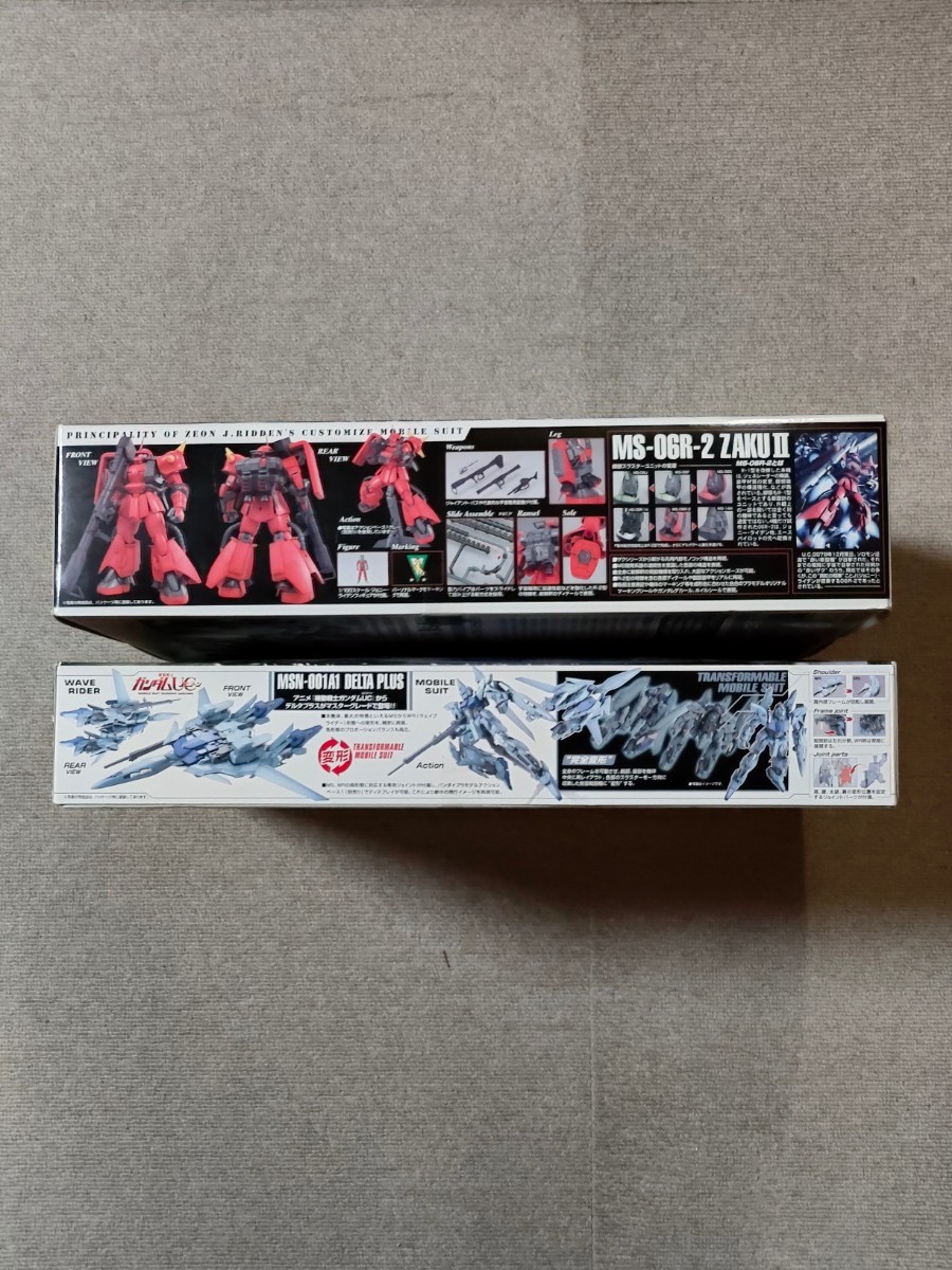 【１円スタート】 機動戦士ガンダム2点セット　MG 1/100 ジョニーライデン専用ザク Ver.2.0＋MG 1/100 デルタプラス　バンダイ_画像3