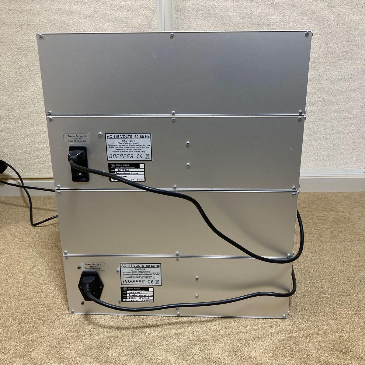 Doepfer A-100 G6 PSU3 ユーロラックケース 2セット ラック Doepfer A-100 G6 PSU3 ユーロラックケース 2セット ラック