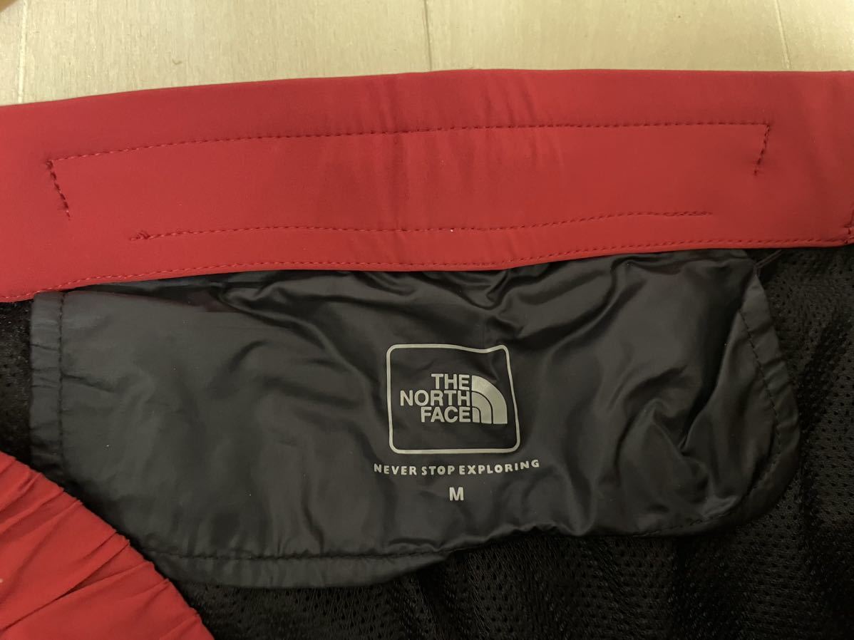 【極美品！1円スタート】ノースフェイス THE NORTH FACE 上下セット NY81774 NY81781セット売り Mサイズ 赤 レッド 希少 フーディー _画像7