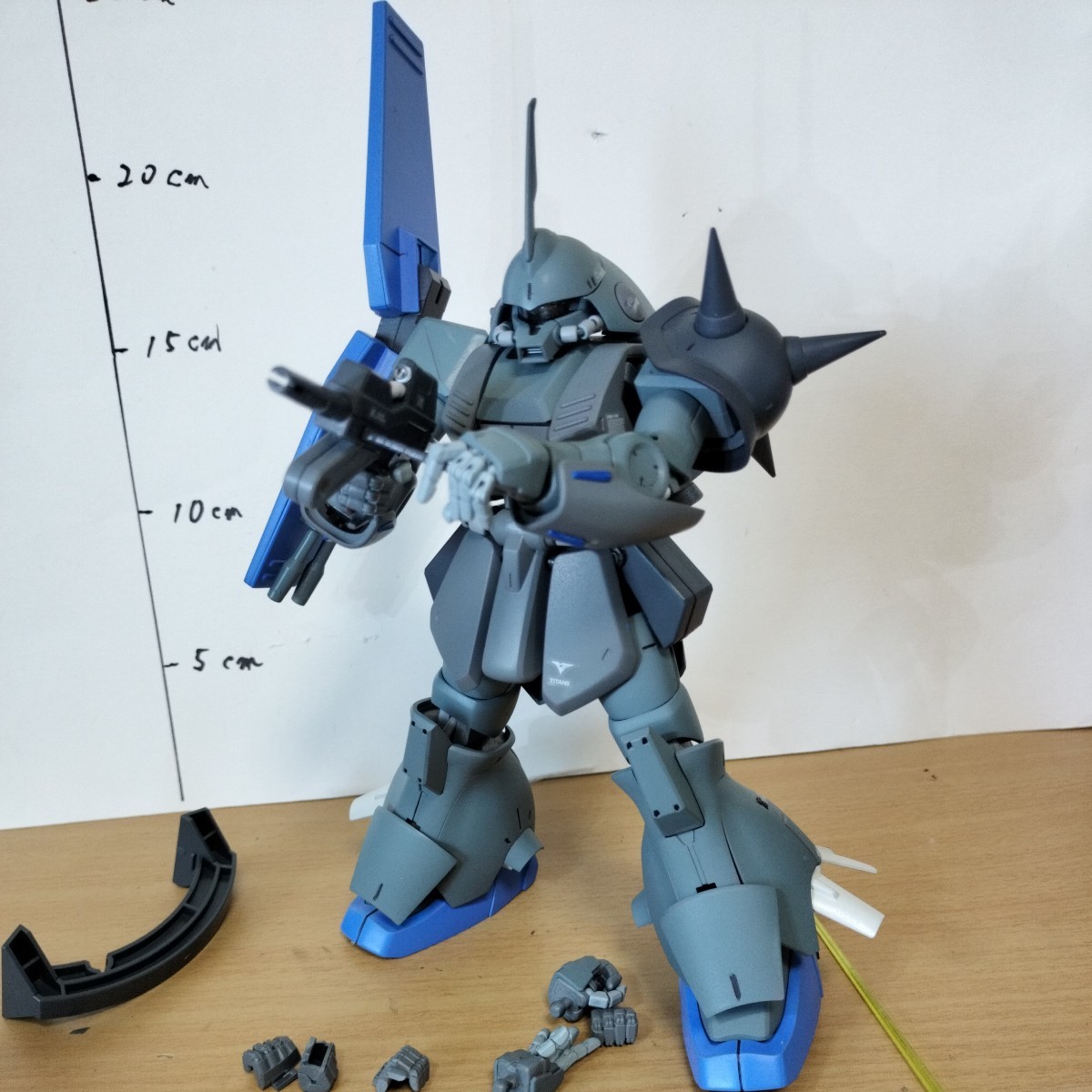 【楽天最安値に挑戦】 MG 1/100 RMS-108 マラサイ ティターンズ テスト機カラー 塗装 完成品