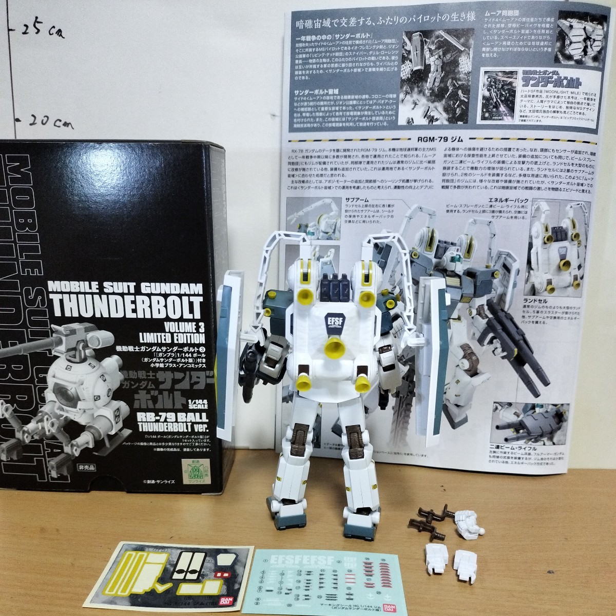 百貨店福袋 完成品 ジム サンダーボルト 1/144 HGUC 初回限定付録 未 ボール 完成品