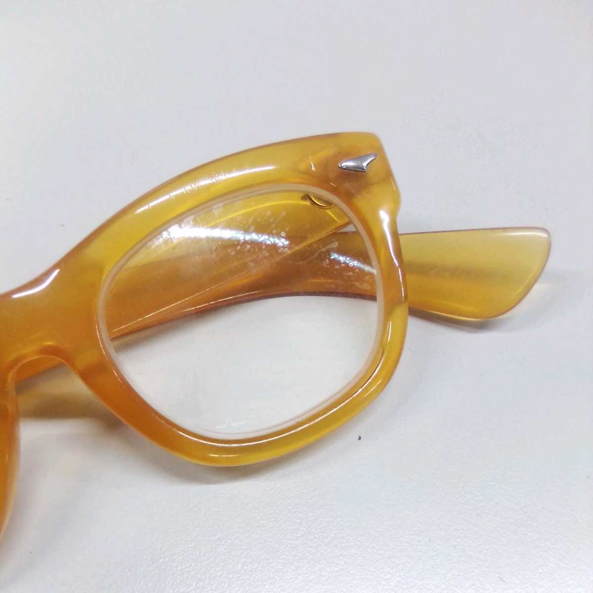 ●サ1275H◎本鼈甲　本べっ甲　レトロ　シンプルデザイン　メガネ　めがね　フレーム取りに◎_画像3