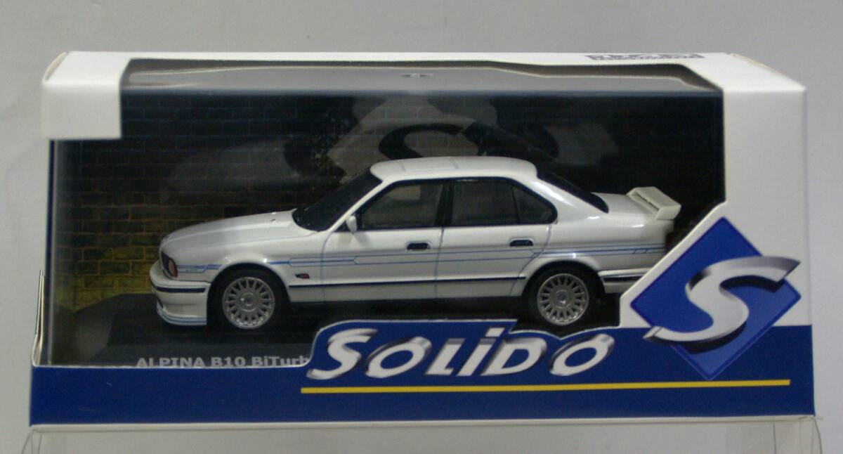 [ Solido ]1/43 BMW Alpina B10 BiTurbo (E34) 4 -door sedan 1994 year white ( commodity N S4310404) die-cast made. minicar 