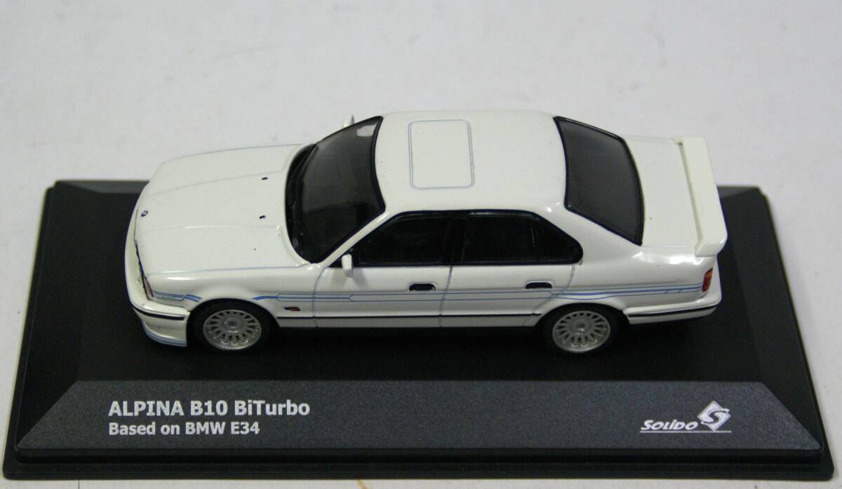 [ Solido ]1/43 BMW Alpina B10 BiTurbo (E34) 4 -door sedan 1994 year white ( commodity N S4310404) die-cast made. minicar 