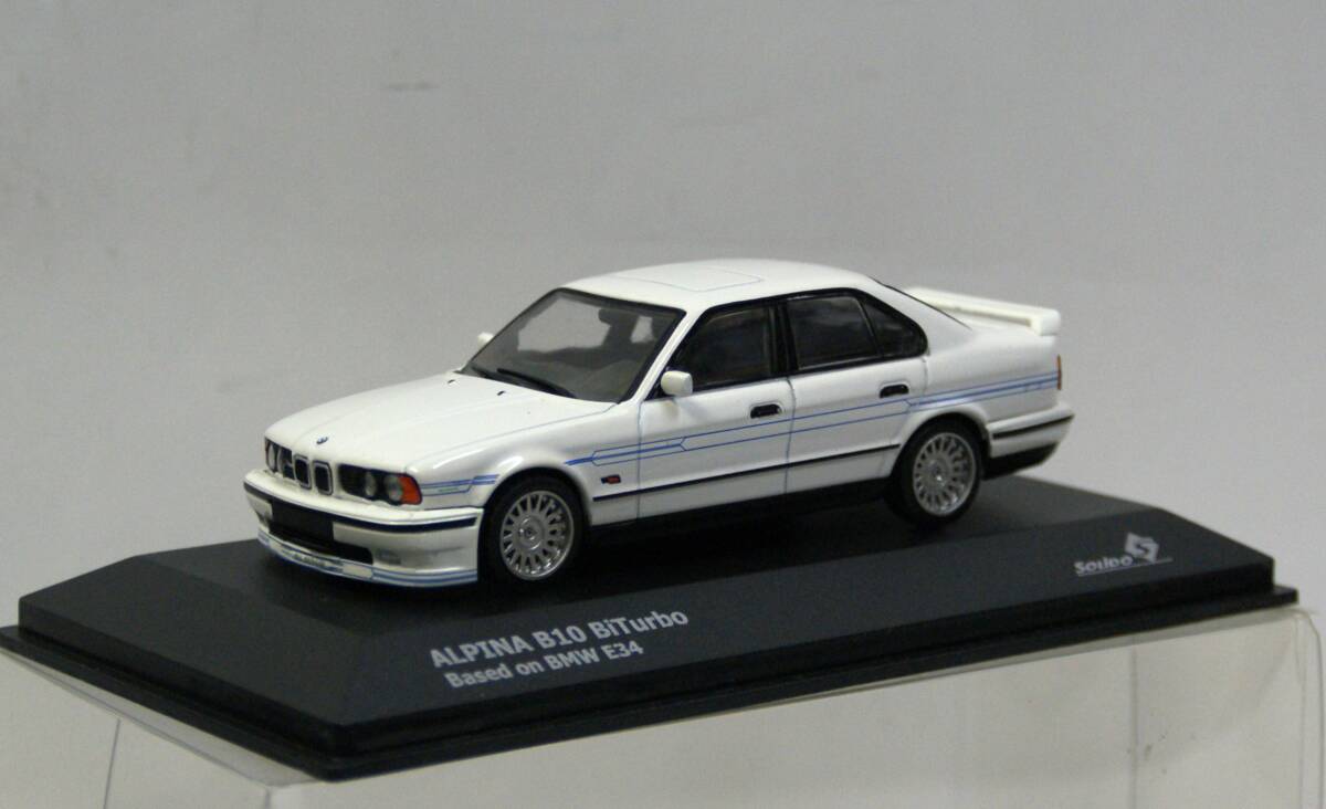 [ Solido ]1/43 BMW Alpina B10 BiTurbo (E34) 4 -door sedan 1994 year white ( commodity N S4310404) die-cast made. minicar 