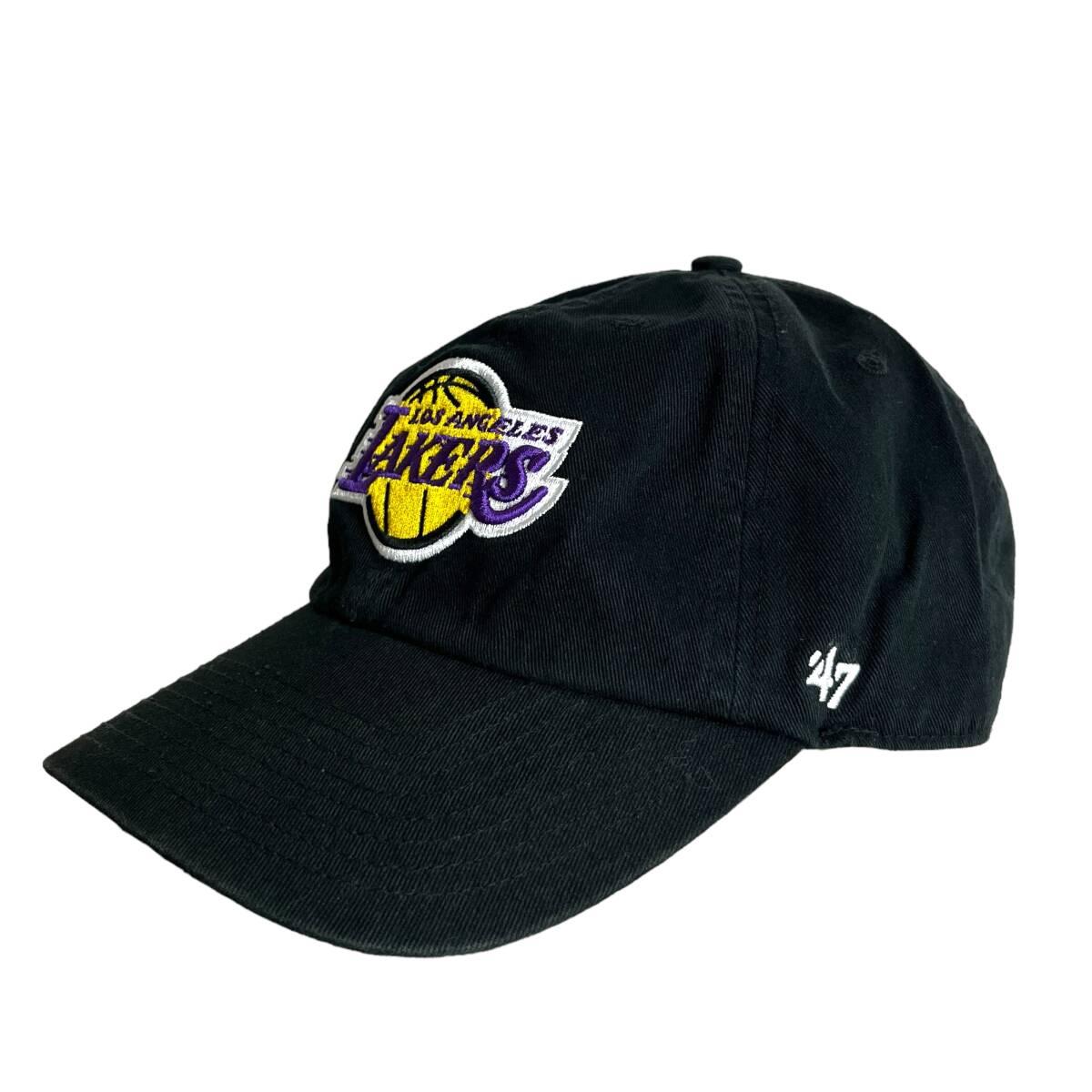 【キャップ / 帽子】NBA　Los Angeles Lakers (ロサンゼルス　レイカーズ) バスケットボール 47 フォーティーセブン ブラック 公式　八村塁_画像1