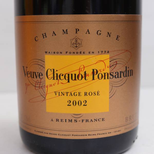 Veuve Clicquot Ponsardin（ヴーヴクリコポンサルダン）ヴィンテージ ロゼ 2002 12％ 750ml G24A290007_画像2