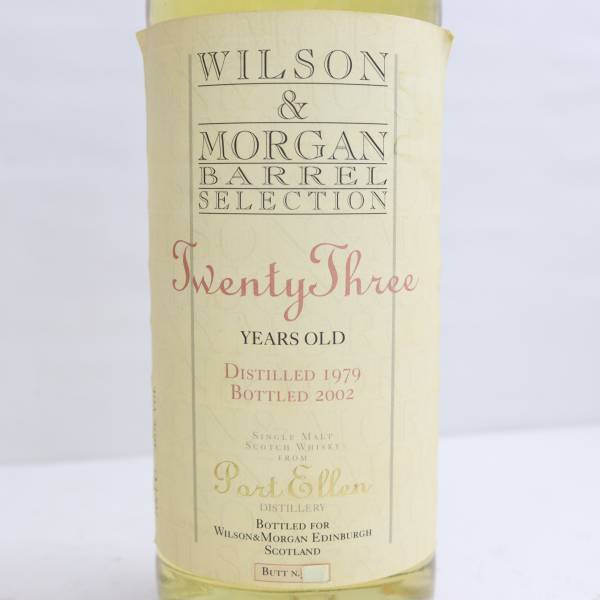 WILSON&MORGAN （ウィルソン＆モーガン）バーレルセレクション ポートエレン 23年 1979-2002 46％ 700ml T24B030009_画像2