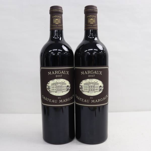 【2本セット】MARGAUX du CHATEAU MARGAUX（マルゴー デュ シャトー マルゴー）2017 13.5％ 750ml G24B090016_画像1