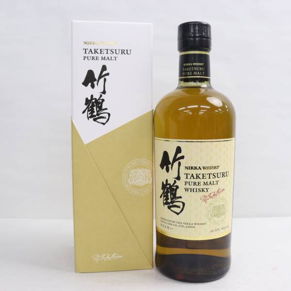 NIKKA（ニッカ）竹鶴 ピュアモルト 白ラベル 海外流通 英語ラベル 43％ 700ml X24B080018_画像1