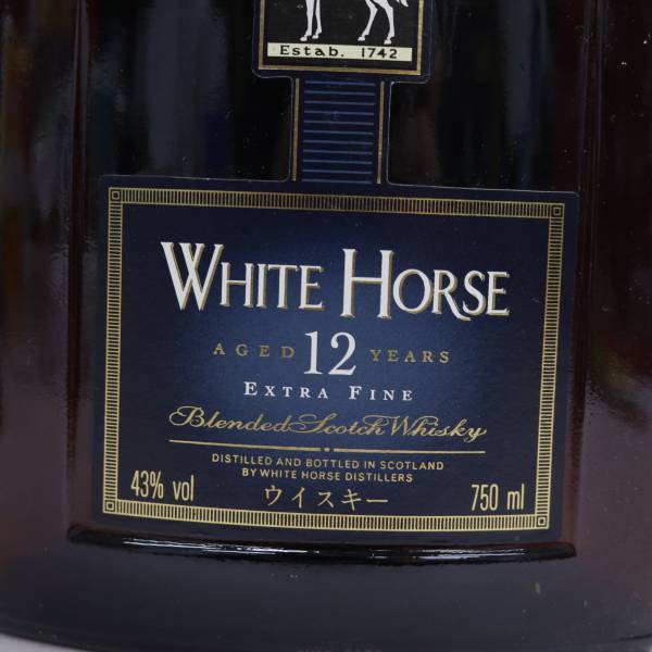 WHITE HORSE（ホワイト ホース）12年 エクストラ ファイン 43％ 750ml X24B190037_画像2