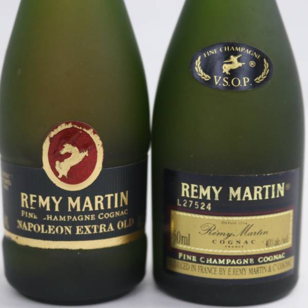 【2本セット】REMY MARTIN（レミーマルタン）ミニチュアボトル各種（VSOP ファインシャンパーニュ 40％ 50ml 等）G24A270014_画像2