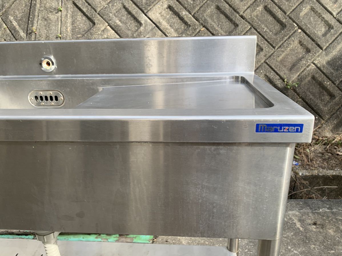 業務用 マルゼン ステンレス 2層シンク 厨房機器 約1200×450×800 業務用 マルゼン ステンレス 2層シンク 厨房機器 約1200×450×800