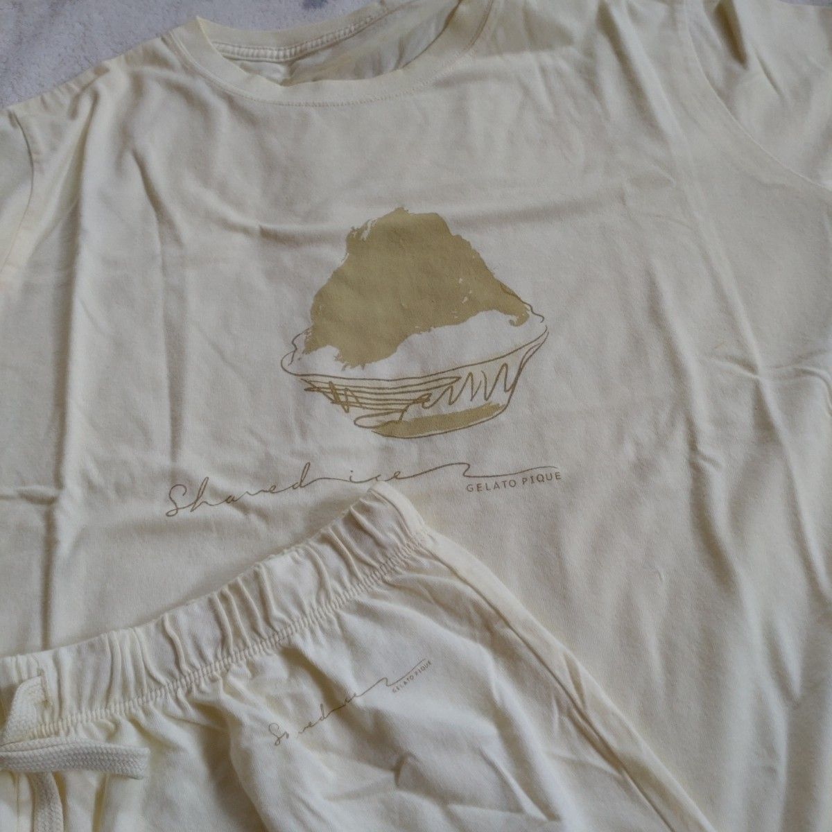 ジェラートピケ gelatopique かき氷 半袖Tシャツ ショートパンツ ルームウェア セット
