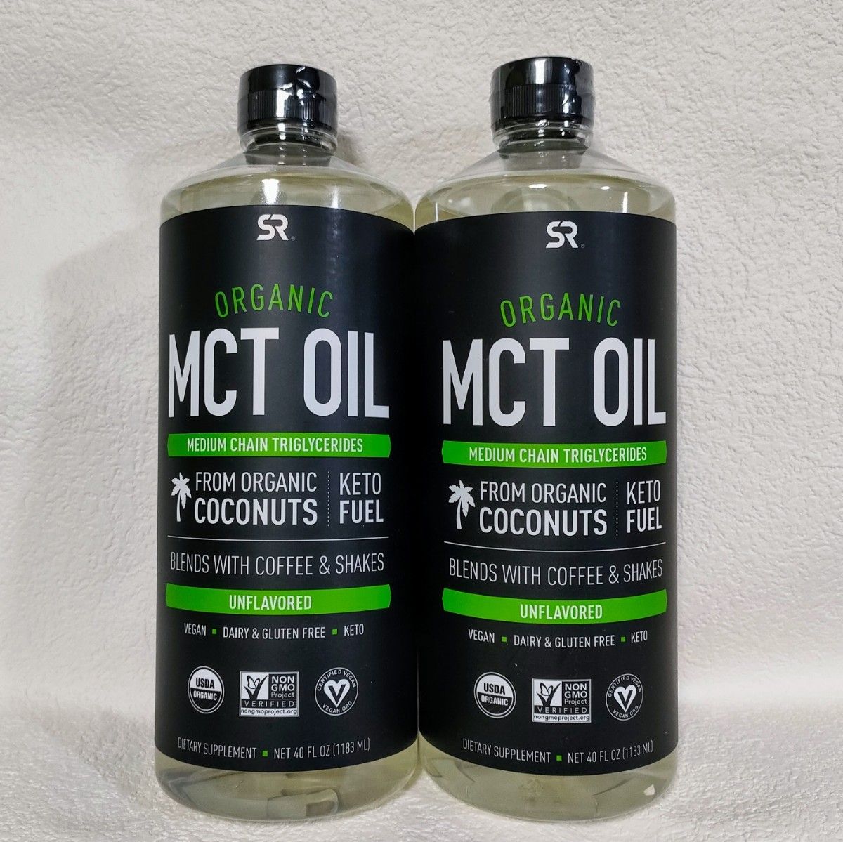 スポーツリサーチ オーガニック MCTオイル 1,183mL(1,106ｇ)×２本