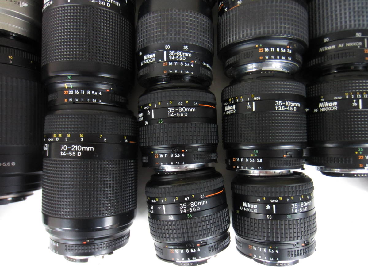 (4511K)ジャンク Nikon ニコン AF NIKKOR 28-80mm3.3-5.6G 35-80mm4-5.6D 70-300mm4-5.6G等まとめて大量セット35点 動作未確認 同梱不可_画像7
