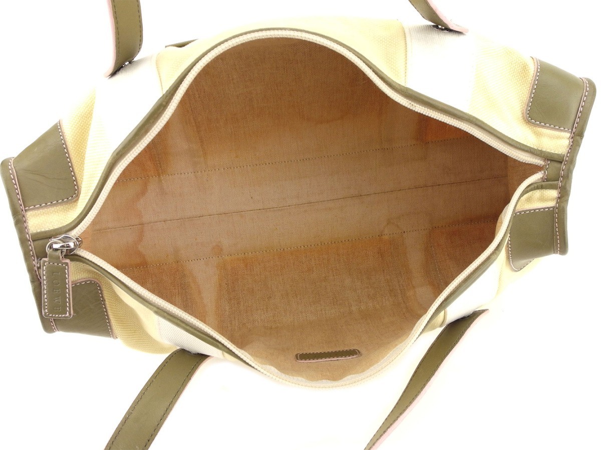  Loewe ручная сумочка Mini сумка "Boston bag" женский дыра грамм бежевый зеленый белый серия б/у 