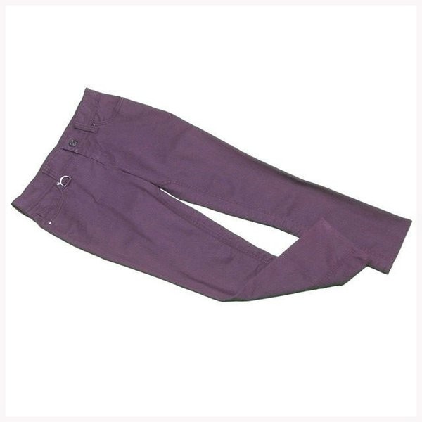  Burberry брюки женский #36 размер обтягивающий темный лиловый б/у 