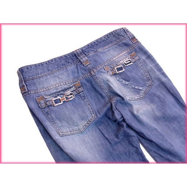  Dolce & Gabbana джинсы укороченные брюки длина 38 размер авария Denim б/у 