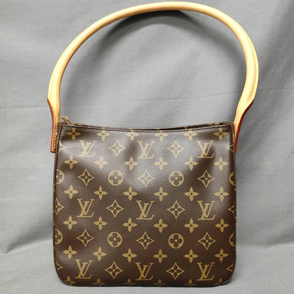 060207 258244 LOUIS VUITTON ルイヴィトン　 ルーピングMM　M51146　モノグラム　ブラウン　ショルダーバッグ　ハンドバッグ_画像2