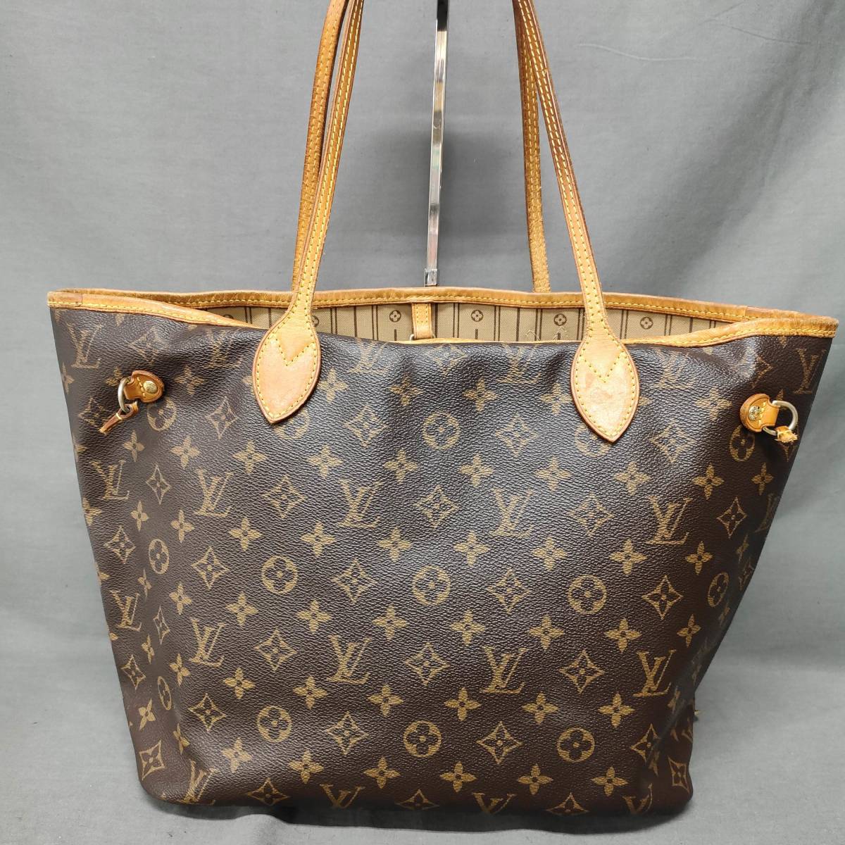 060207　258147　LOUIS VUITTON　ルイヴィトン　M40995　ネヴァーフルMM　モノグラム　ショルダーバッグ　トートバッグ　ブラウン　_画像2