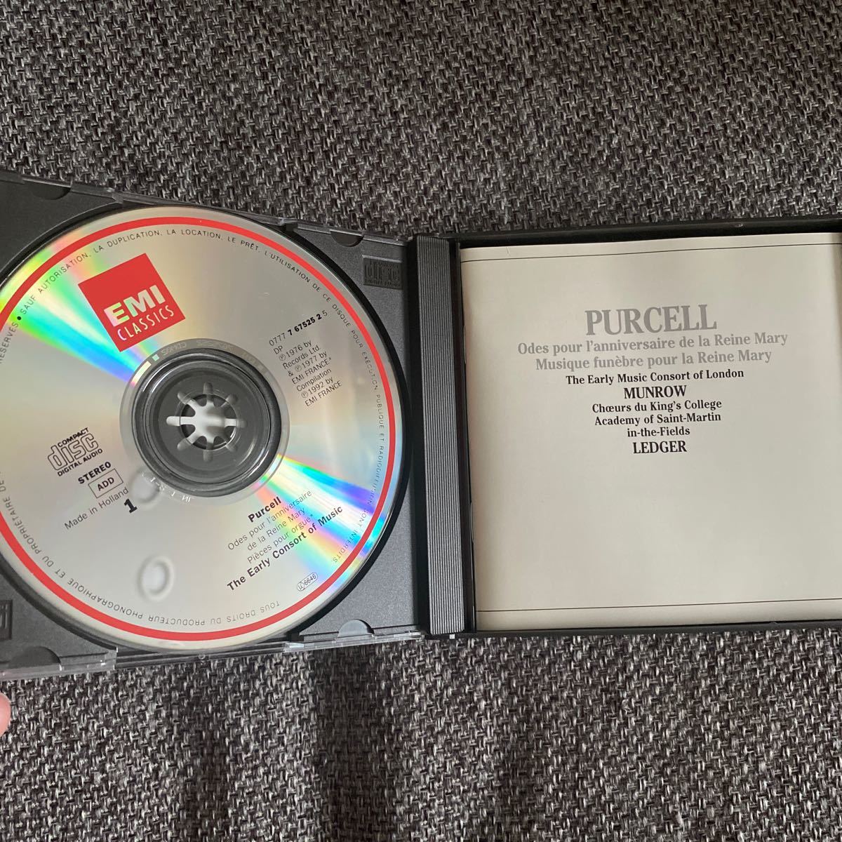 中古CD パーセル 女王メアリーの誕生日のためのオード 他　HENRY PERCELL デイヴィッド マンロウ_画像3