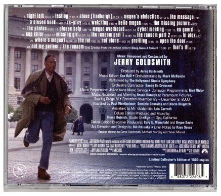 ジェリー・ゴールドスミス「スパイダー」27曲収録拡張盤 1500枚限定 完売レア_画像2