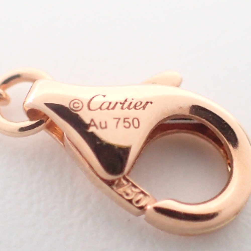 新品同様 Cartier カルティエ 750PG カルティエ ダムール ダイヤモンド ネックレス スモールモデル ピンクゴールド レディースの画像8