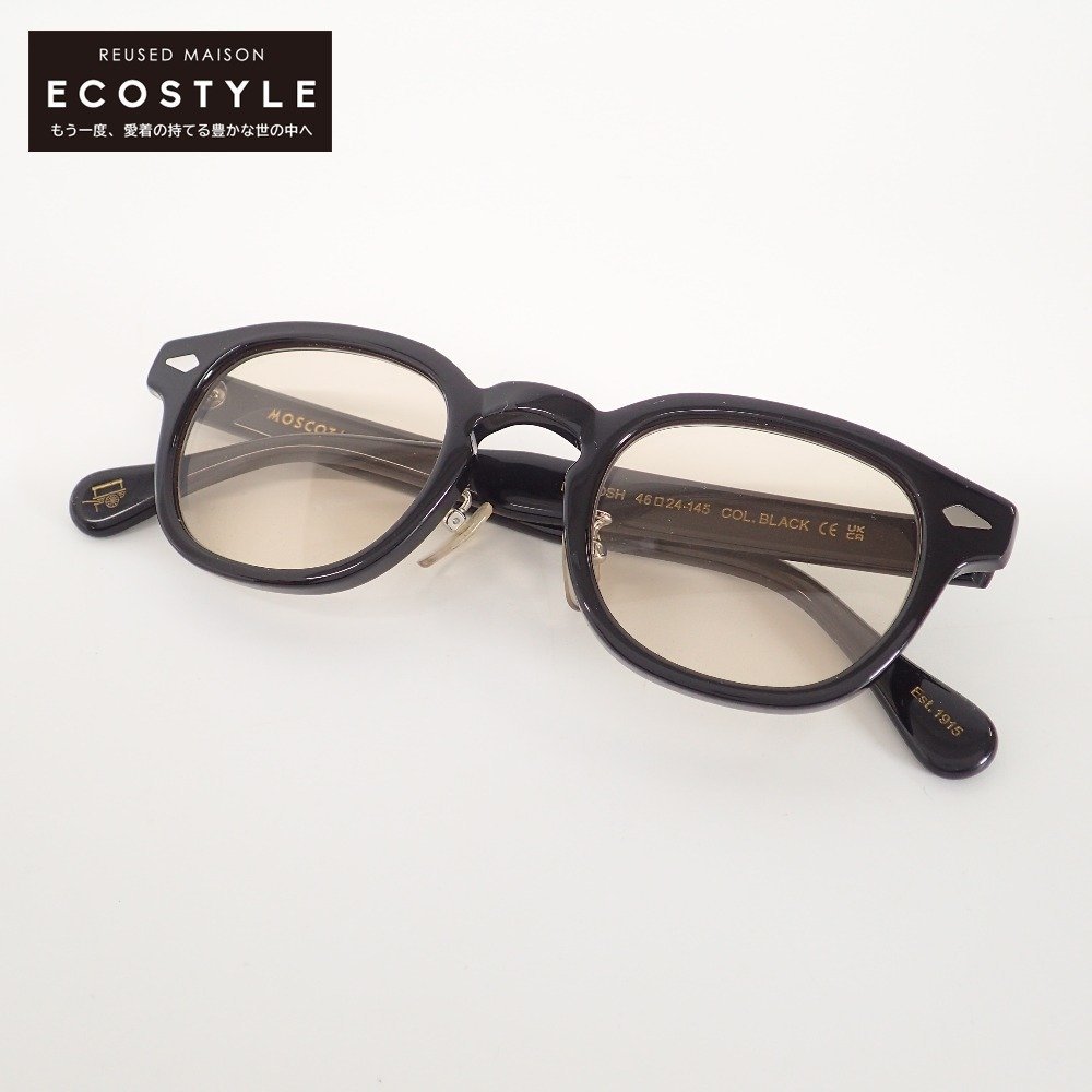 MOSCOT モスコット LEMTOSH レムトッシュ ウェリントン サングラス 46□24‐145 BLACK_画像1