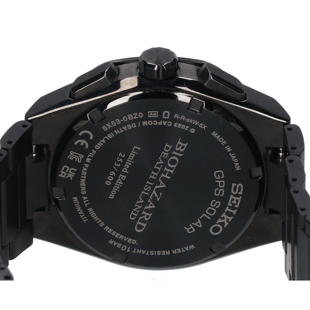 SEIKO セイコー SBXC129 バイオハザードコラボ アストロン ネクスター ソーラーGPS電波 腕時計 ブラック メンズ_画像7