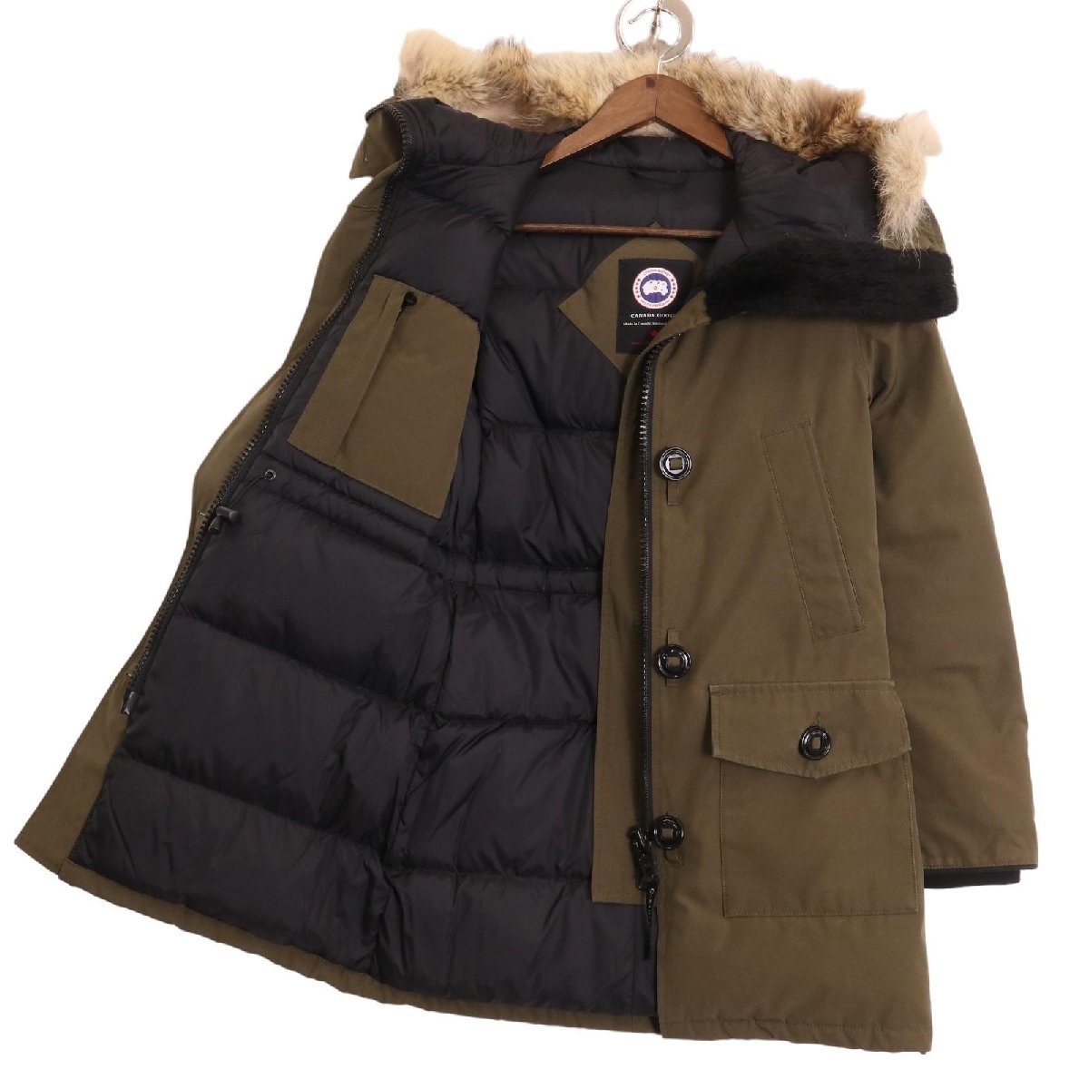 CANADA GOOSE Canada Goose 2603JLb long te парка хаки XS пальто полиэстер женский б/у 