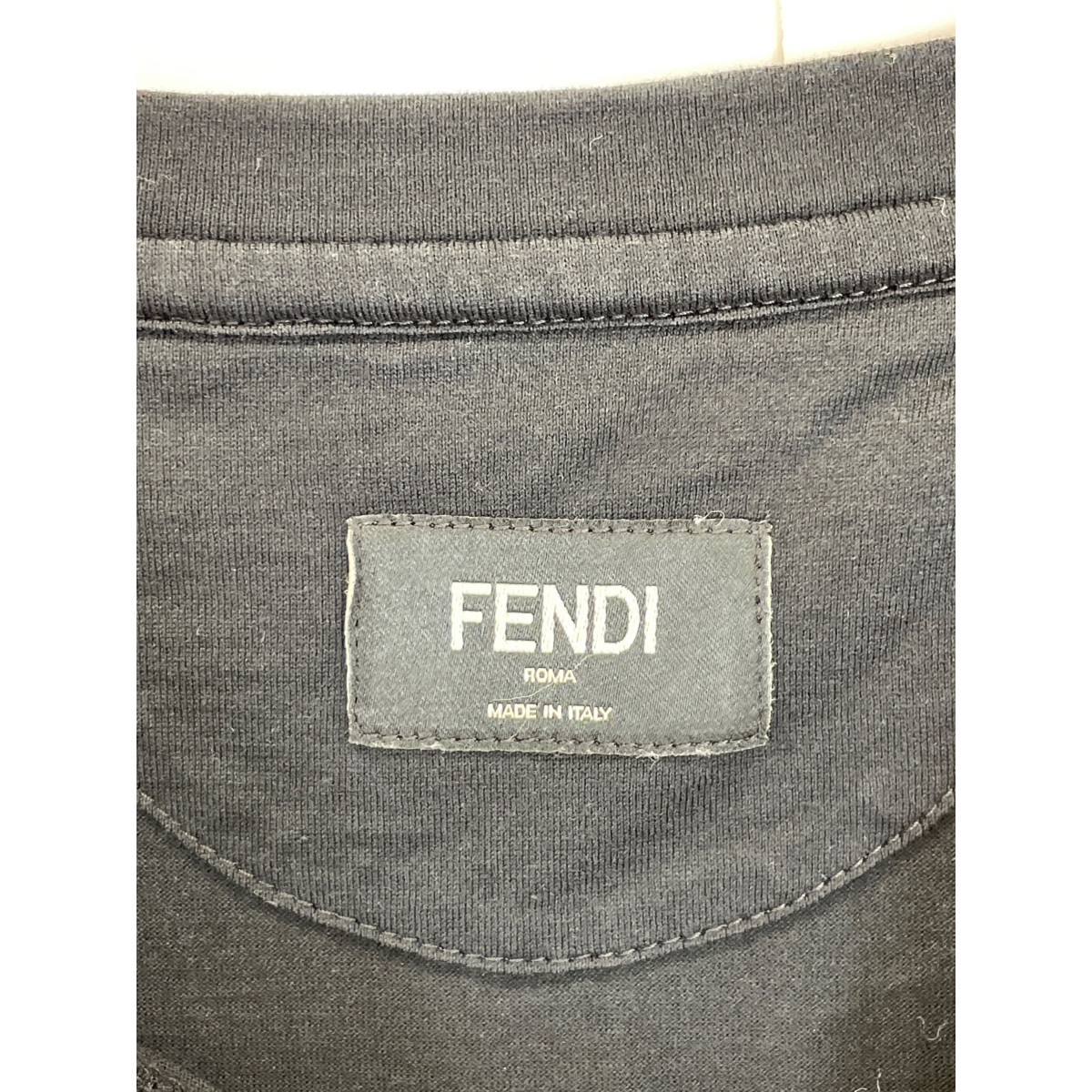 国内正規/ FENDI フェンディ FY0626 SV バグズ モンスター アイ 3 半袖Tシャツ/ トップス 46 ブラック メンズ_画像4