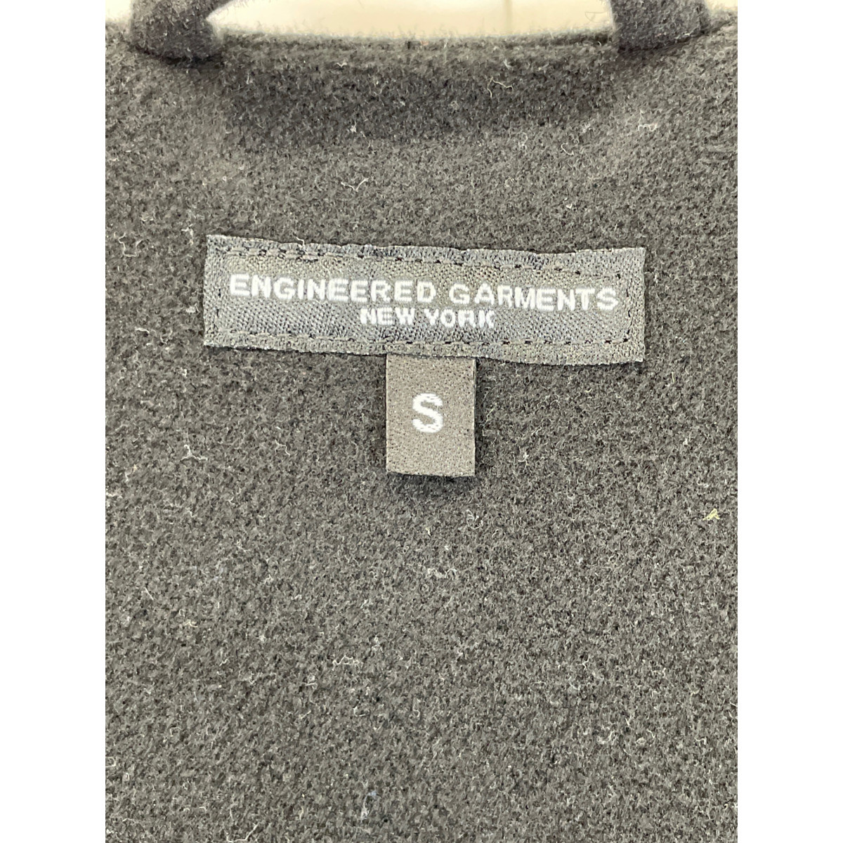 ENGINEERED GARMENTS エンジニアードガーメンツ フィールドベスト フェイクメルトン ブラック S ベスト ポリエステル メンズ 中古_画像5