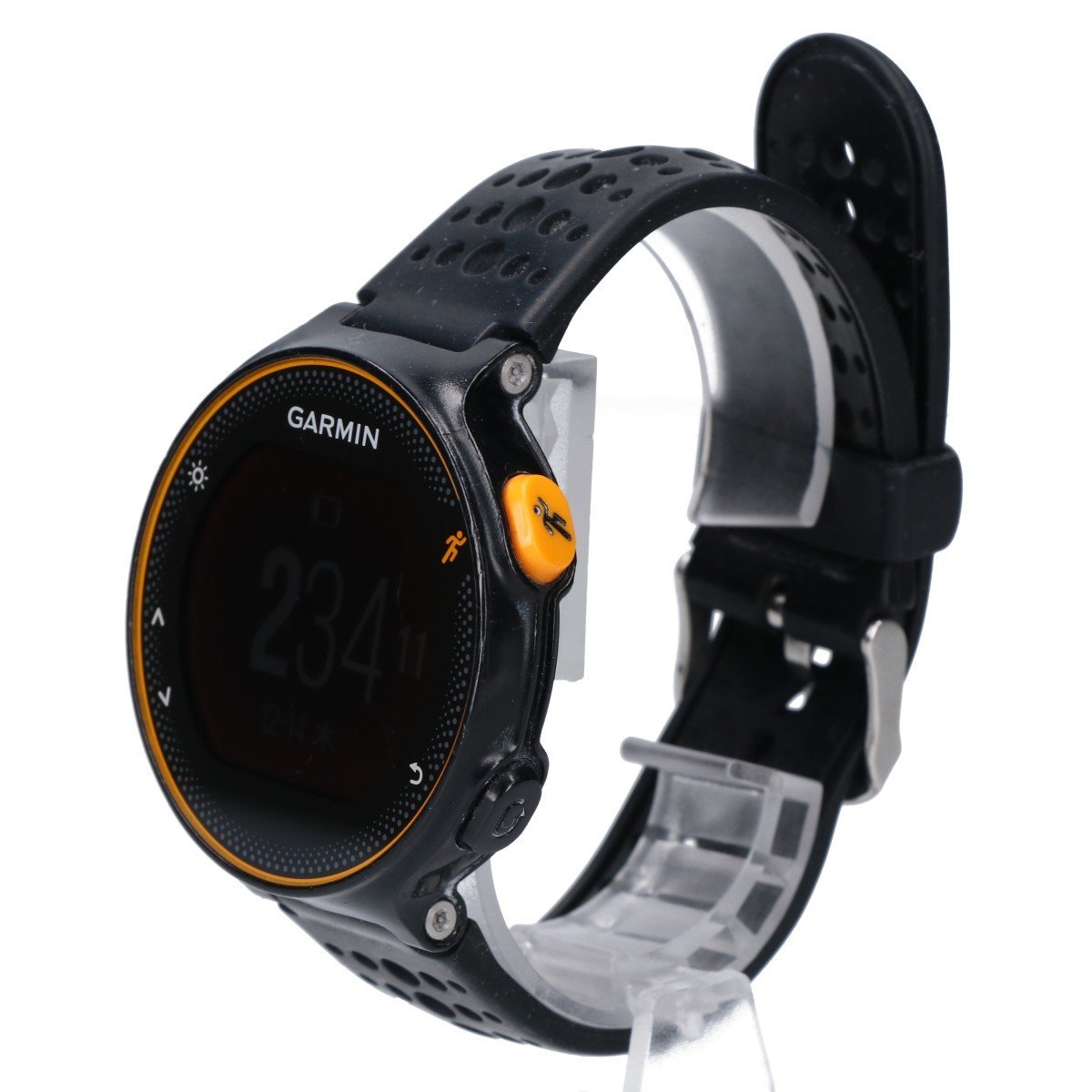 1円 GARMIN ガーミン 235J ForeAthlete ランニングスマートウォッチ 腕時計 ブラックxオレンジ_画像3