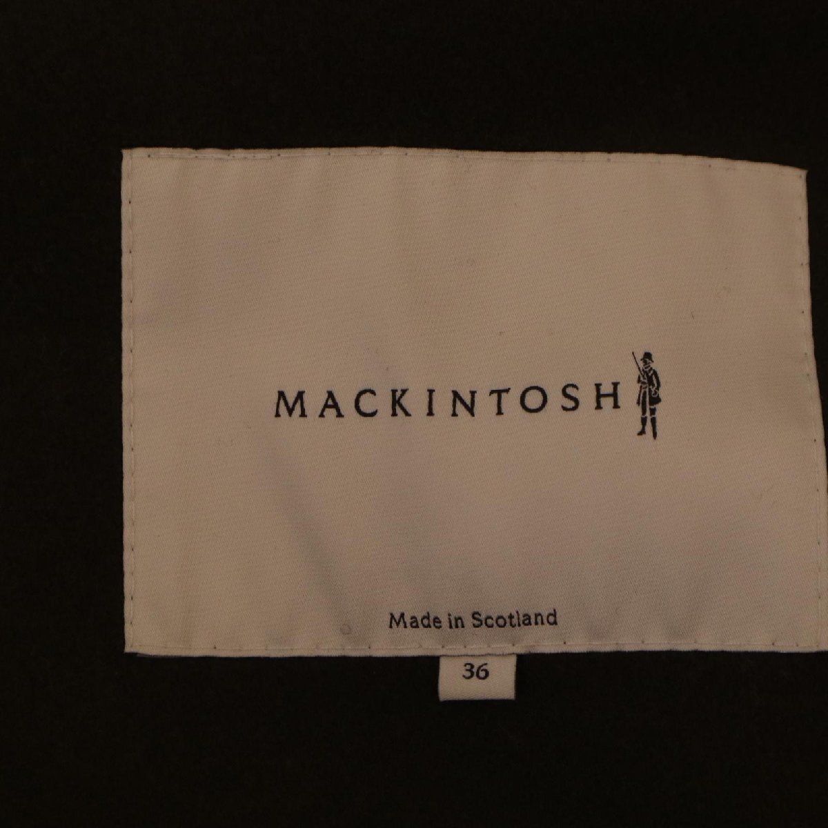 MACKINTOSH マッキントッシュ 英国製 2Lー3H カーキ ウール ダッフルコート カーキ 36 コート ウール レディース 中古_画像8