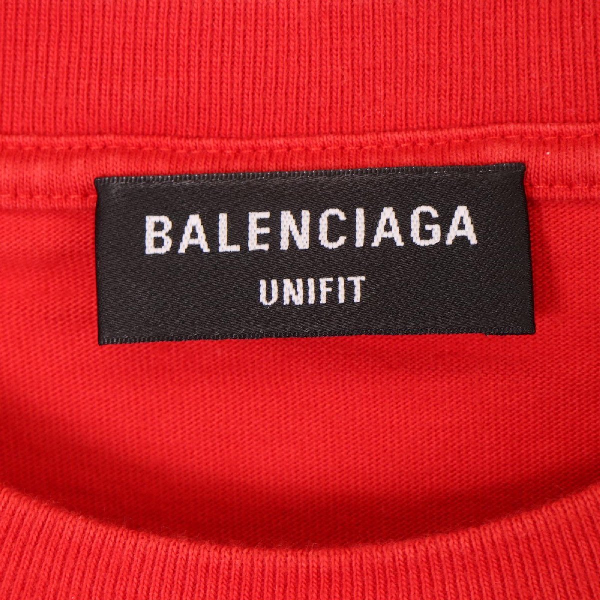 BALENCIAGA バレンシアガ ×PS5 21年 レッド 651795TKVF36552 Tシャツ レッド M トップス コットン メンズ 中古_画像6