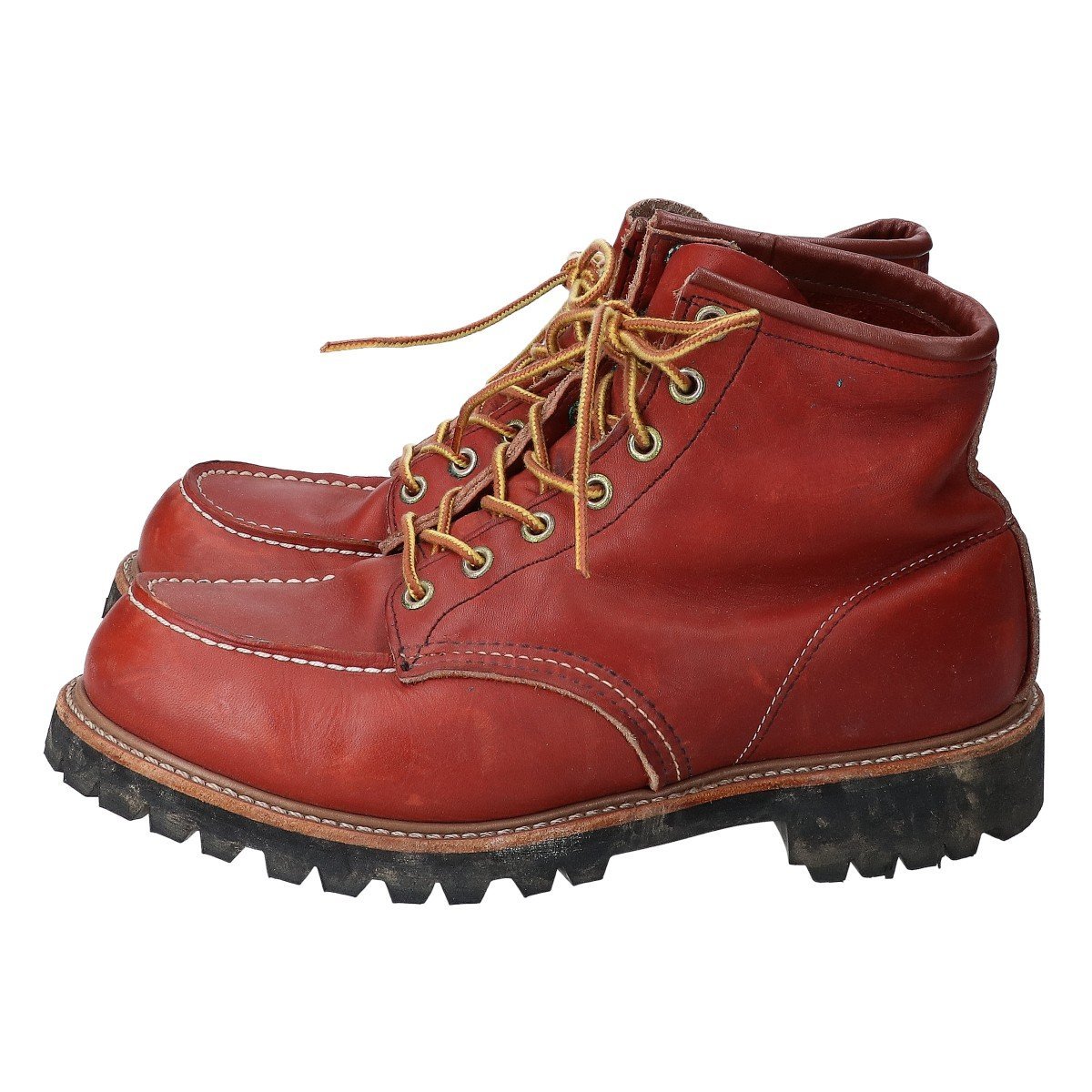 Red Wing レッドウィング 90年代中期 外側半円犬タグ 8175 クラシックワーク 6インチ モックトゥ ワークブーツ オロラセット 7 1/2E_画像2