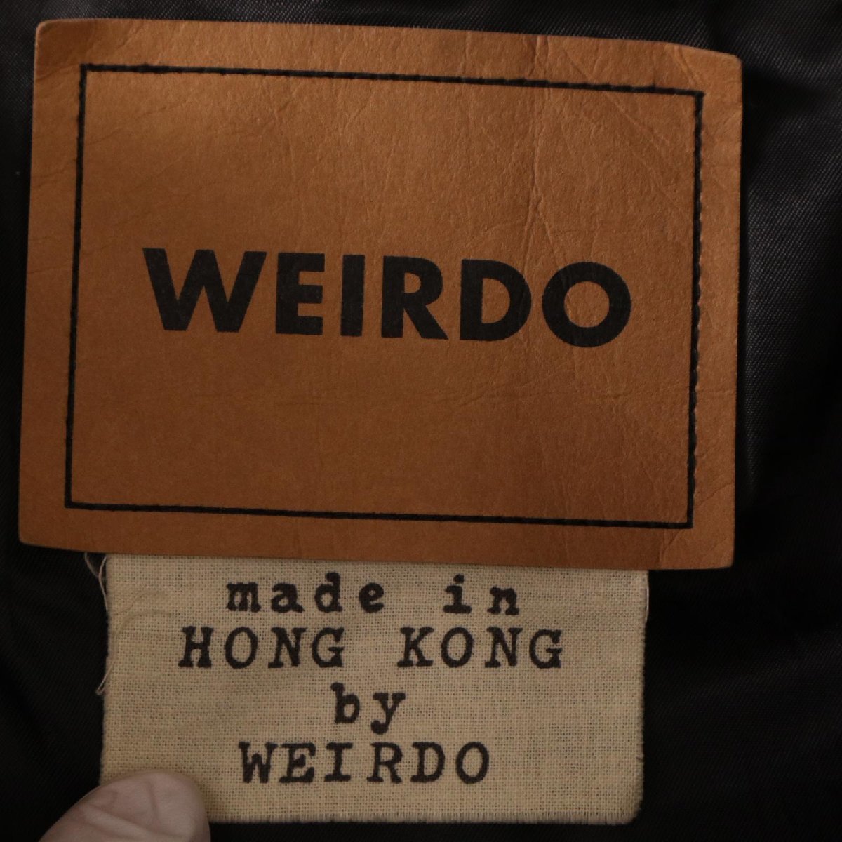 WEIRDO ウィアード WRD-18ーAW-01 ブラック ゴートスキン ファラオコート ブラック M コート レザー メンズ 中古