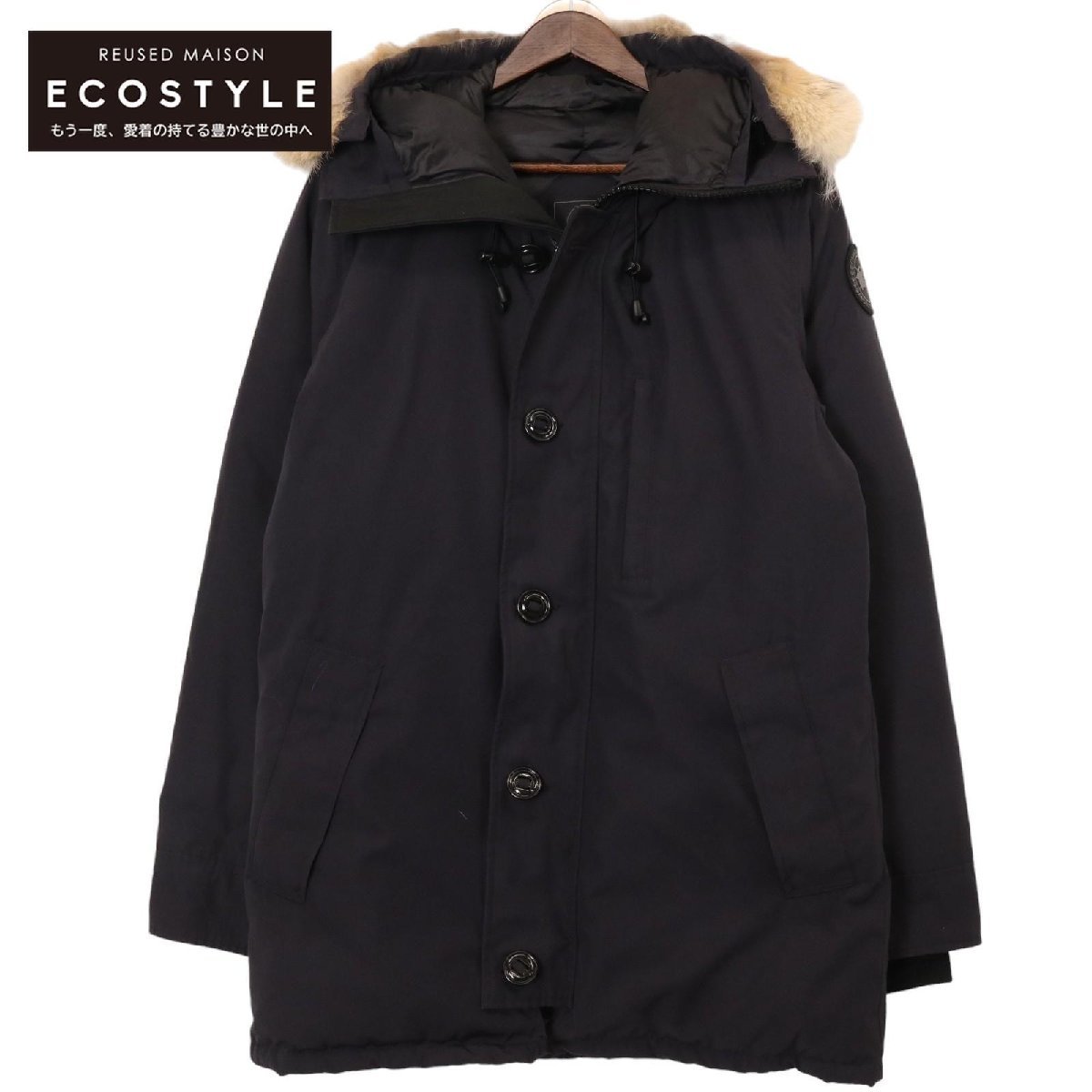 美品/国内正規 CANADA GOOSE カナダグース 3426MB BLACK LABEL CHATEAU PARKA シャトーパーカ ダウン ジャケット M ネイビー メンズ_画像2