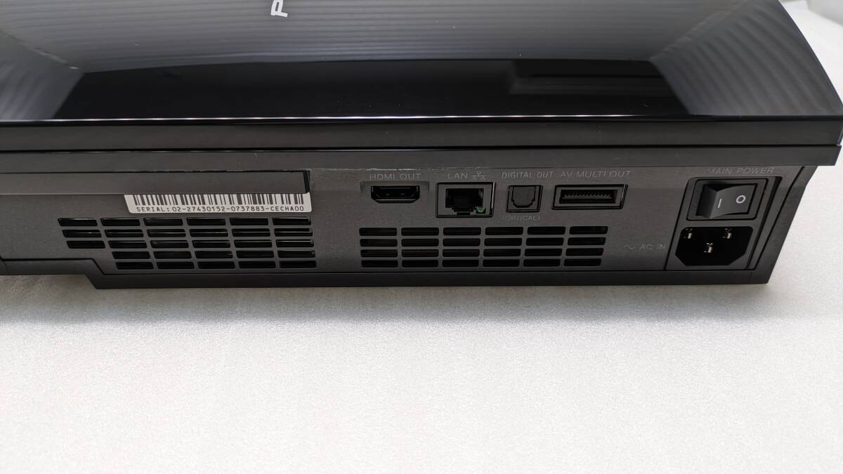 266 中古 YLOD修理品 SONY PS3 プレステ3 プレステーション3 本体 CECHA HDD：80GB FW3.55 PS2OK品_画像4