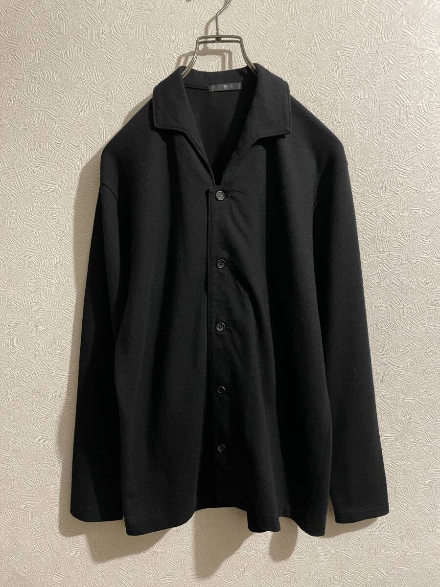 ◯ Vintage Y's Yohji Yamamoto ウール シャツ ジャケット / ワイズ ヨウジヤマモト ブラック 黒 Ladies Mens #Sirchive_画像2