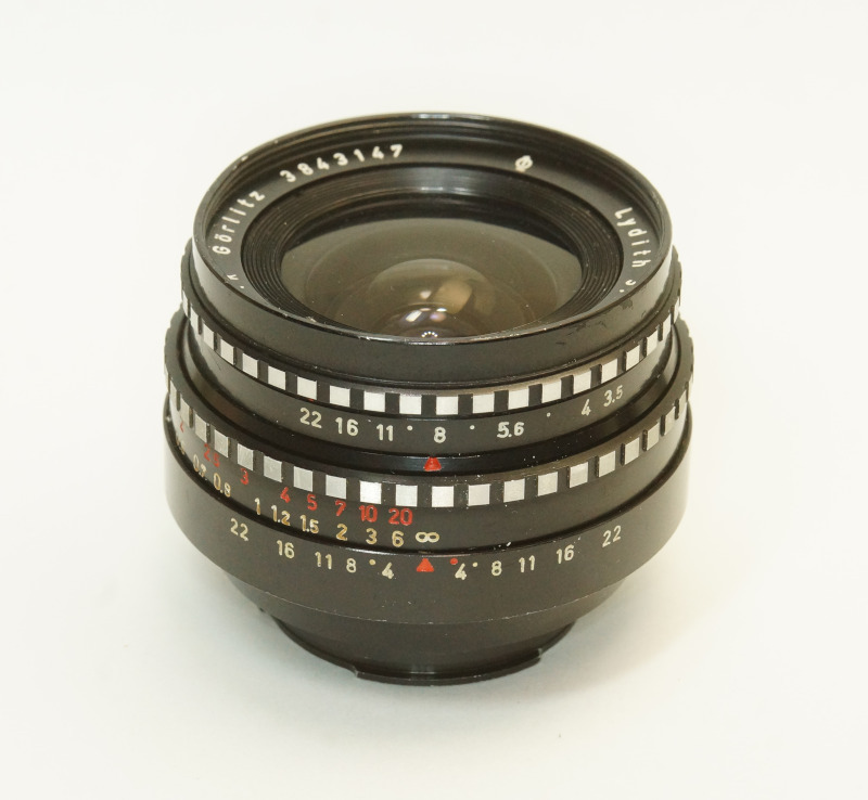 ドイツ製 Meyer-Optik Gorlitz Lydith 3.5/30 Exakta 28NA-147 Q1 ゼブラ オリジナル 絞羽10枚 元箱あり
