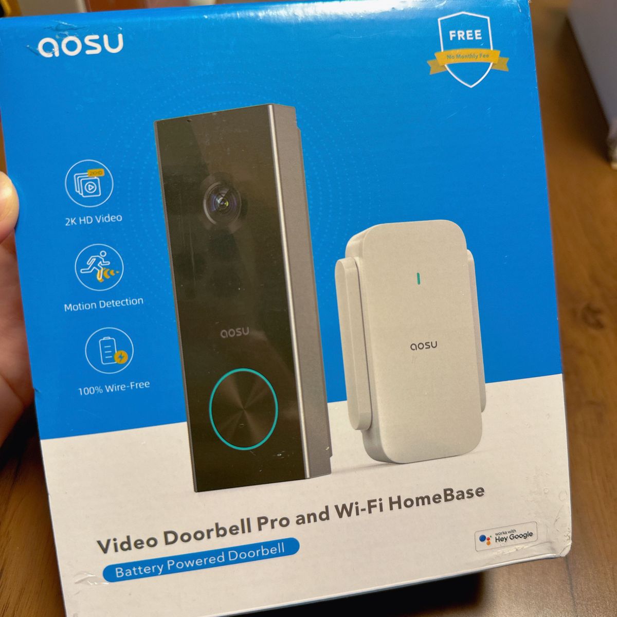 インターホン AOSU ワイヤレス ワイヤレス カメラ付き 防水 USB充電 WiFiビデオドアホン ドアホン ビデオドアベル