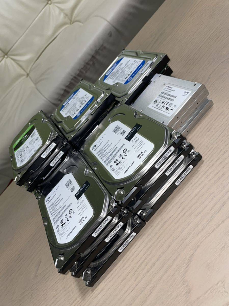 中古HDD&SSD 20個まとめ売り（Western Digital、Seagate、東芝)_画像2