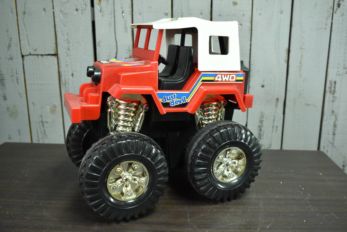 Qm006 vtg pick-up truck bigmaster super jeep toys ビックマスター ピックアップトラック スーパージープ レトロ玩具 80s 昭和　80サイズ_画像6