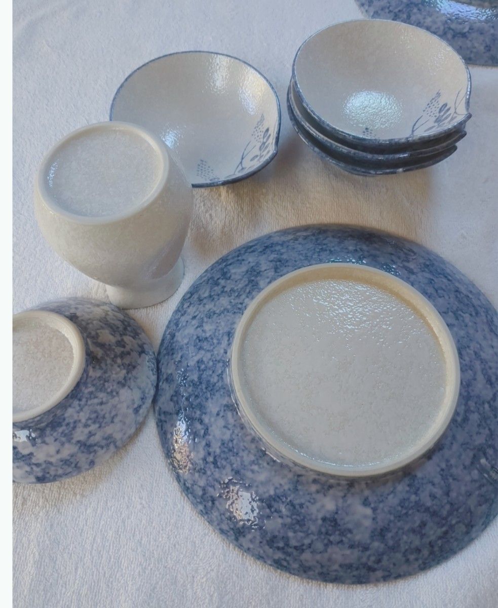 創作陶器　たち吉天ぷらセット　たち吉　天ぷらセット　陶器　シンプル　おしゃれ　