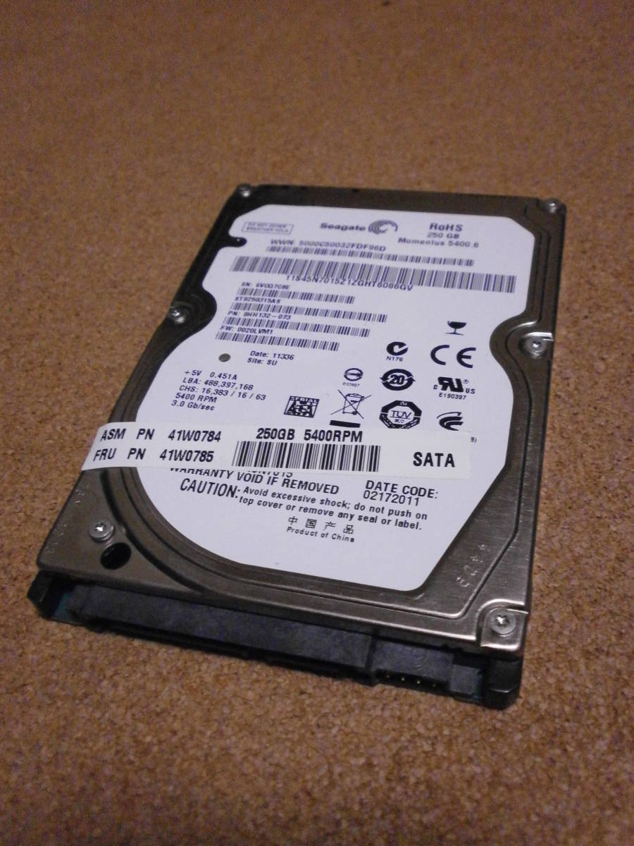 中古 Seagate Sata 250gb Hdd 5400rpm Stas Smart値画像あり Jauce Shopping Service Yahoo Japan Auctions Ebay Japan 中古 Seagate Sata 250gb Hdd 5400rpm Stas Smart値画像あり Jauce Shopping Service Yahoo Japan Auctions Ebay Japan