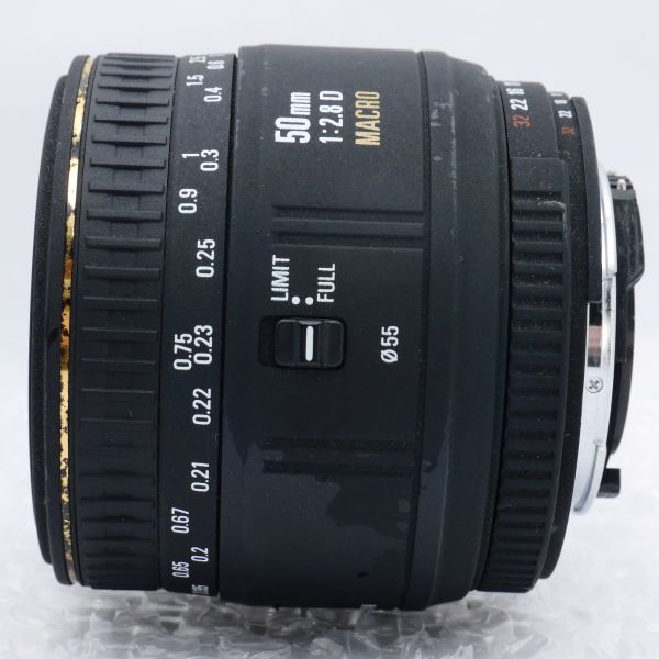 ☆実用品・完動☆SIGMA 50mm F2.8 D EX MACRO ニコン用 Fマウント シグマ マクロレンズ☆保証付☆A556_画像6