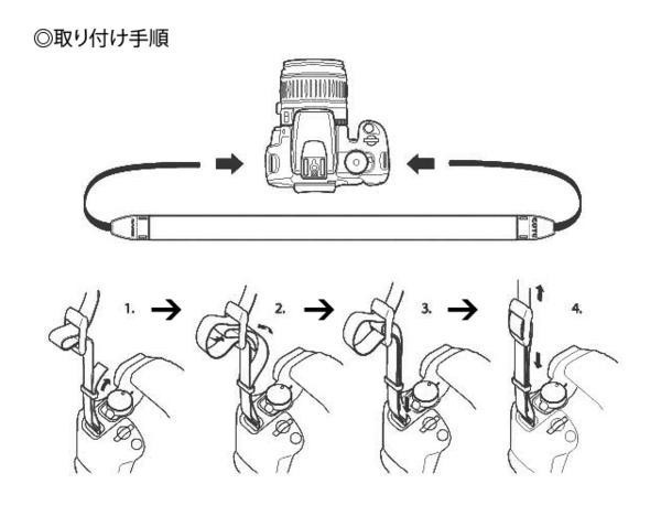 一眼レフ ミラーレス一眼レフ用 カメラ ネック ストラップ 本革E_画像3