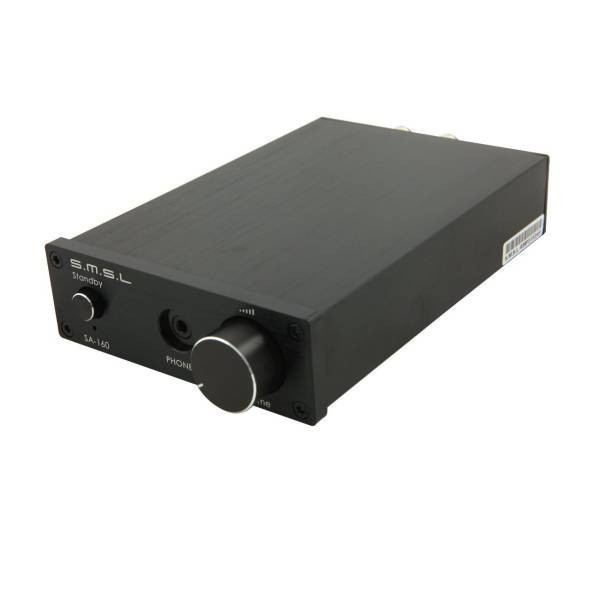 【送料無料】 S.M.S.L SA-160 ブラック 高品質 HIFI デジタルアンプ TDA7498E ヘッドフォンアンプ 内蔵 ACアダプターセット_画像1